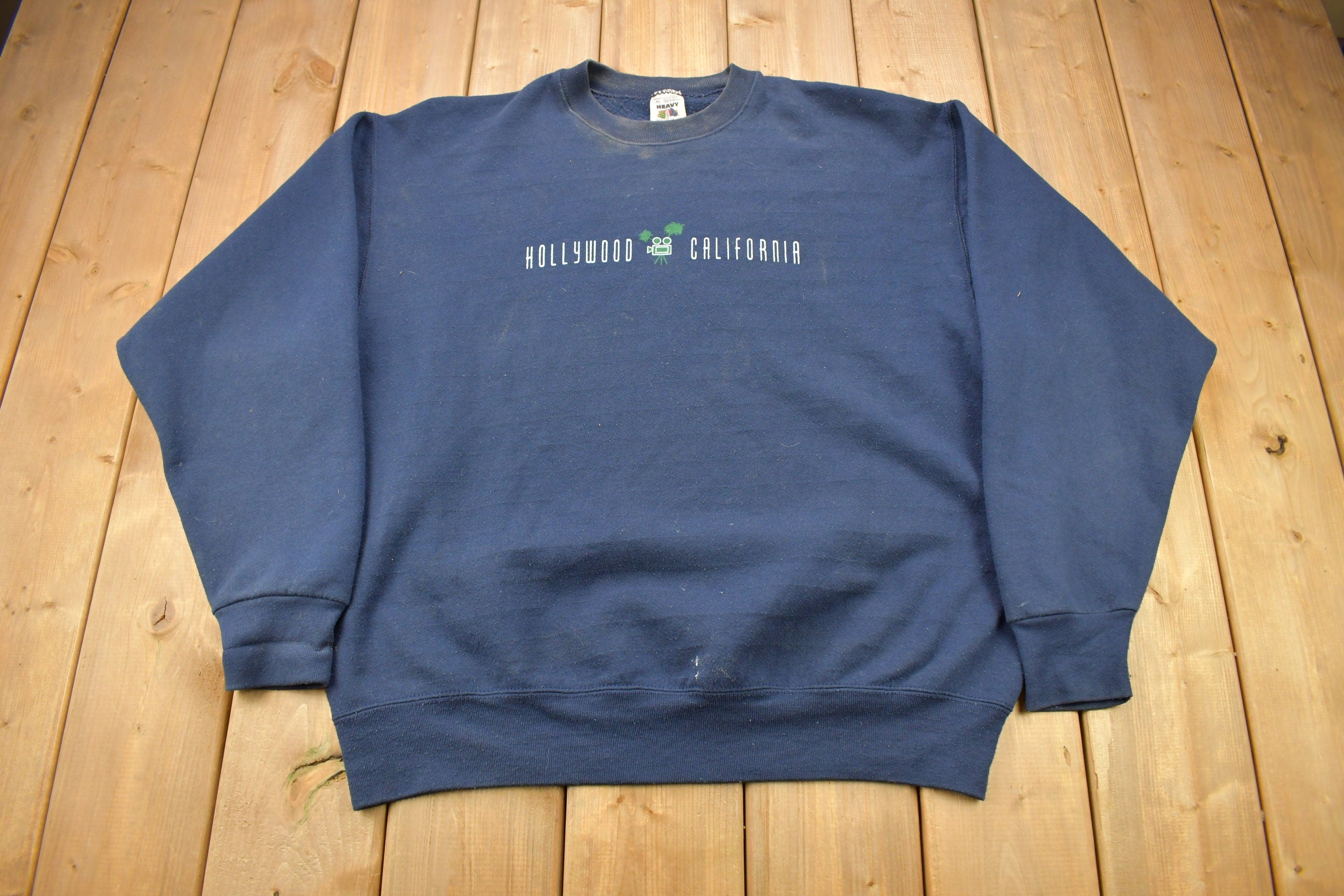 Vintage 1990s Hollywood California Crewneck Sweatshirt