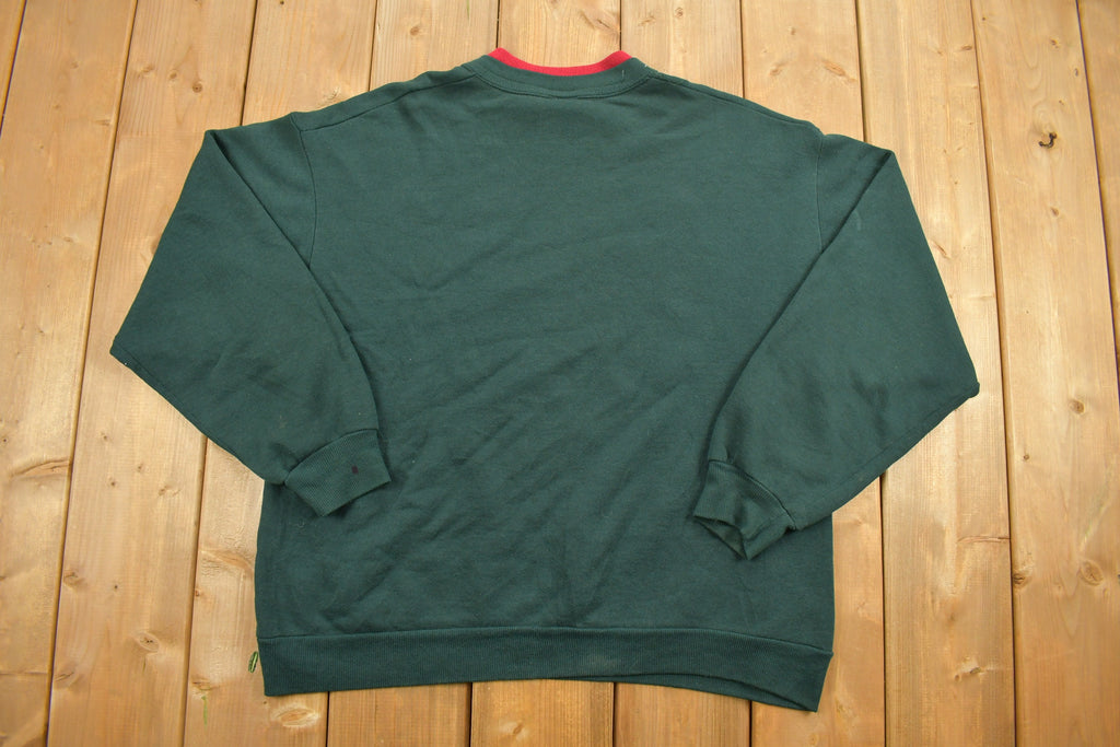 Vintage 1990s Morning Sun Floral Cats Crewneck