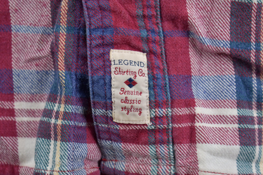 Vintage 1990s Legend Shirting Plaid Flannel Button Up Shirt