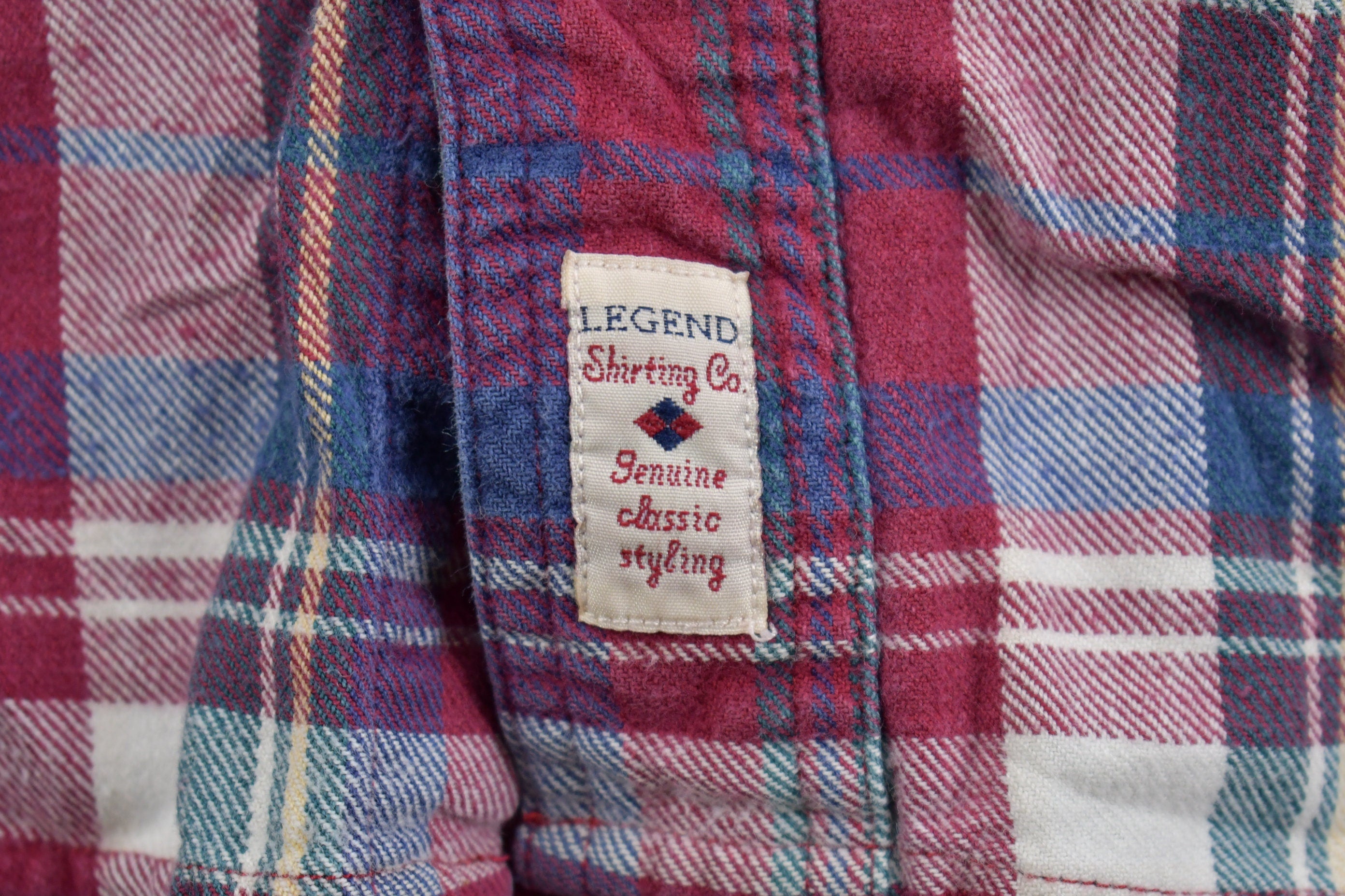 Vintage 1990s Legend Shirting Plaid Flannel Button Up Shirt