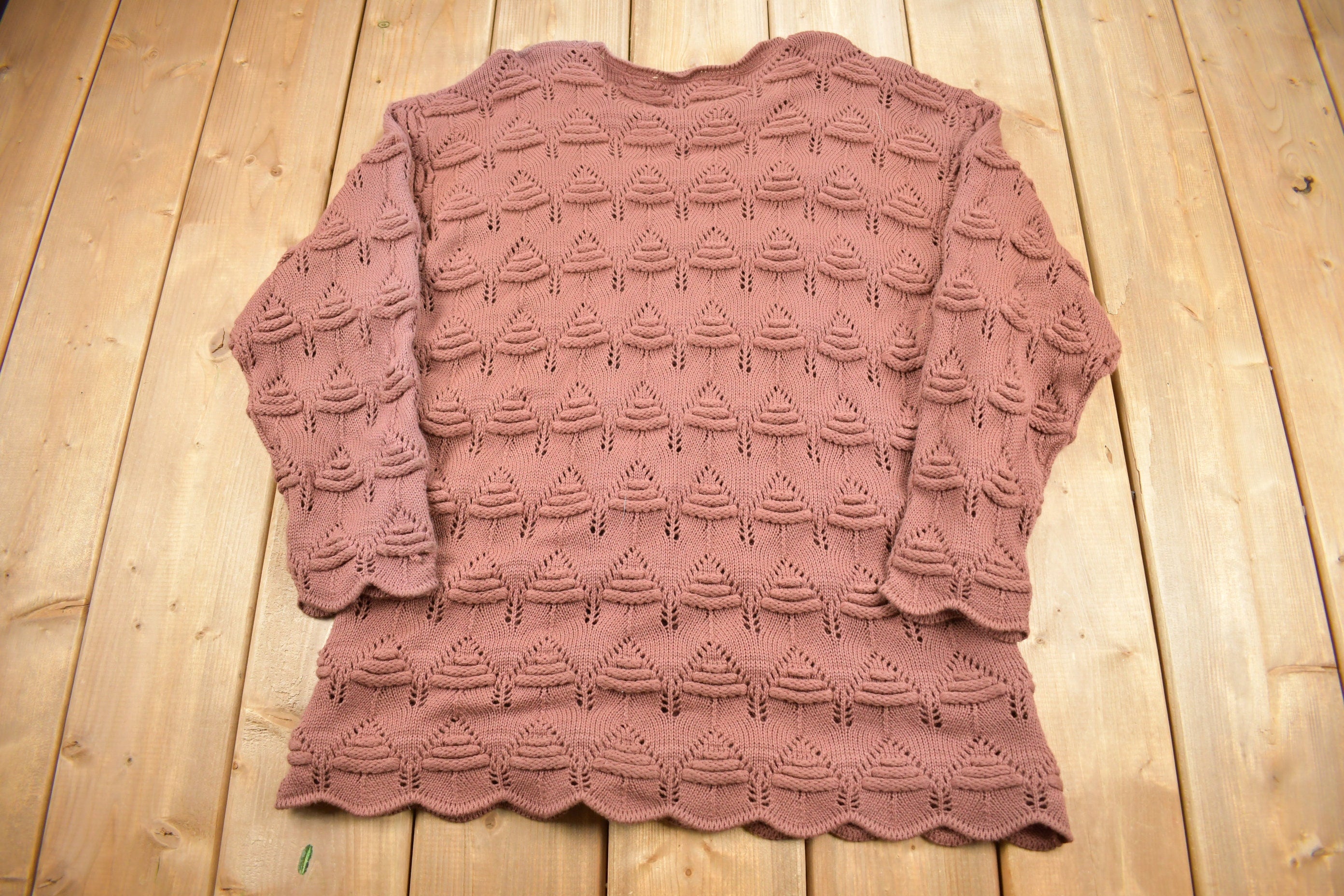 Vintage 1990s Sara Valentina Yarn Knit Sweater