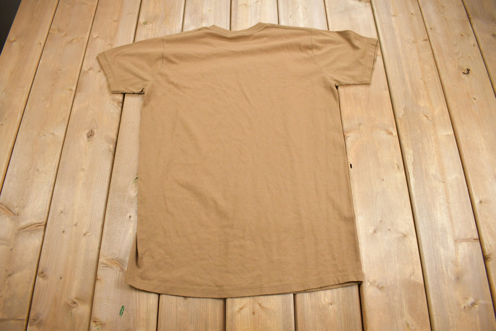 Vintage 1980s Blank Brown T Shirt