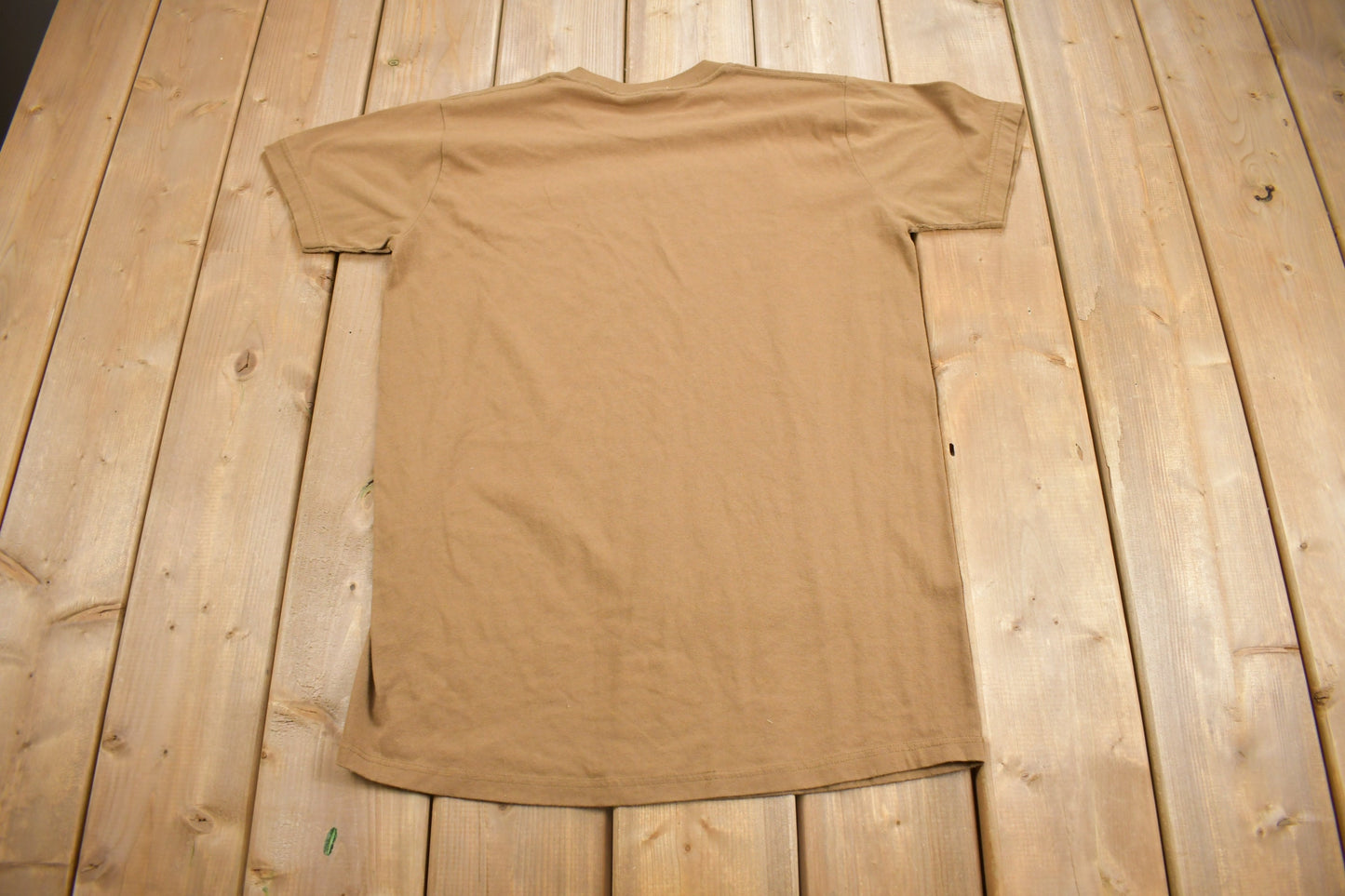 Vintage 1980s Blank Brown T Shirt / Vintage T Shirt / Streetwear / 80s Blank / Earth Tones