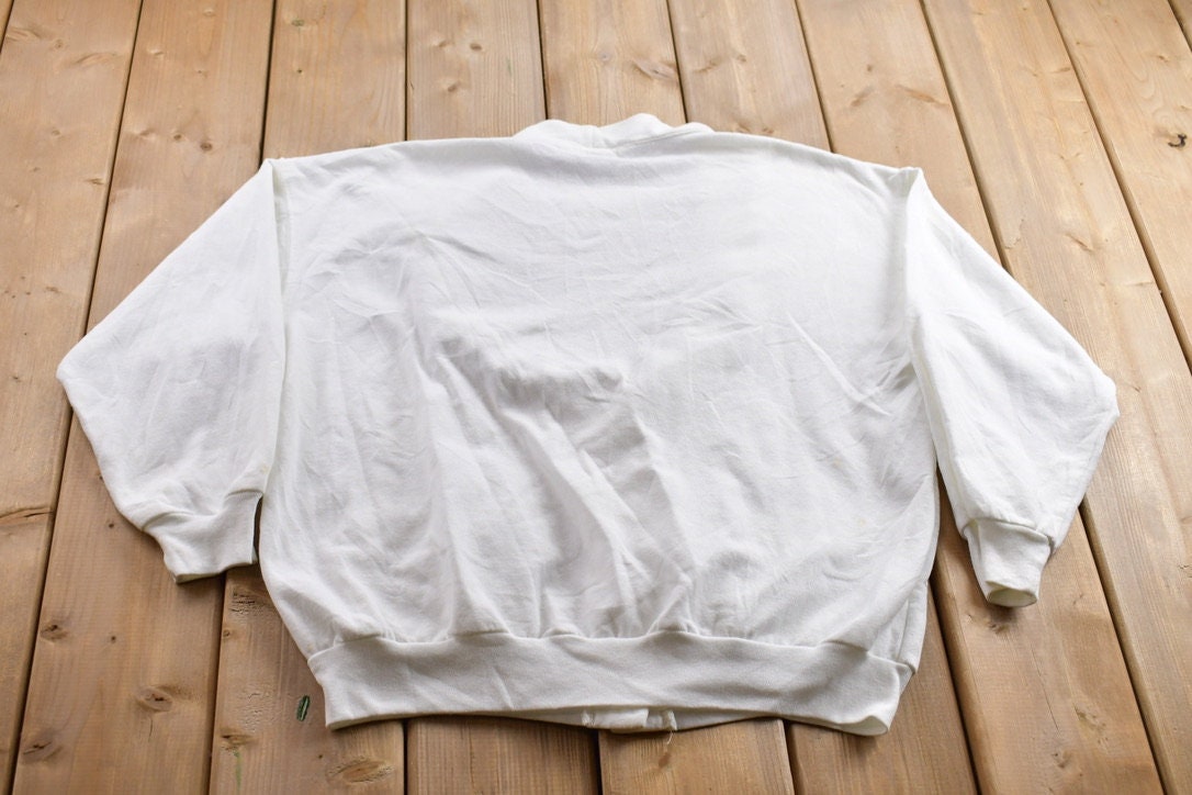 Vintage 1990s Ivy Club Blank Cardigan Sweater