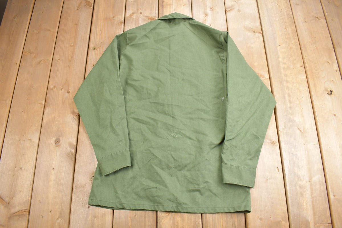 Vintage 1987 OG-507 Air Force Military Sateen Shirt