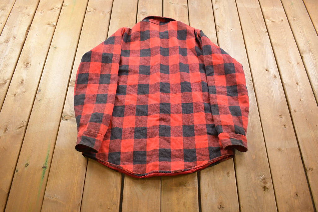 Vintage 1990s American Eagle Plaid Insulated Outdoors Jacket