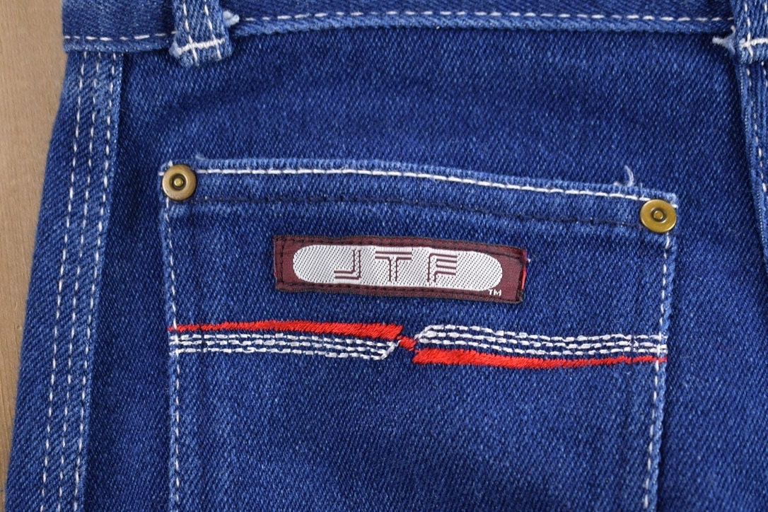 Vintage 1970s JTF Denim Jeans Size 27 x 29.5  Made in Canada  Canadian Vintage  Workwear  Streetwear  Vintage Pants  80s Denim
