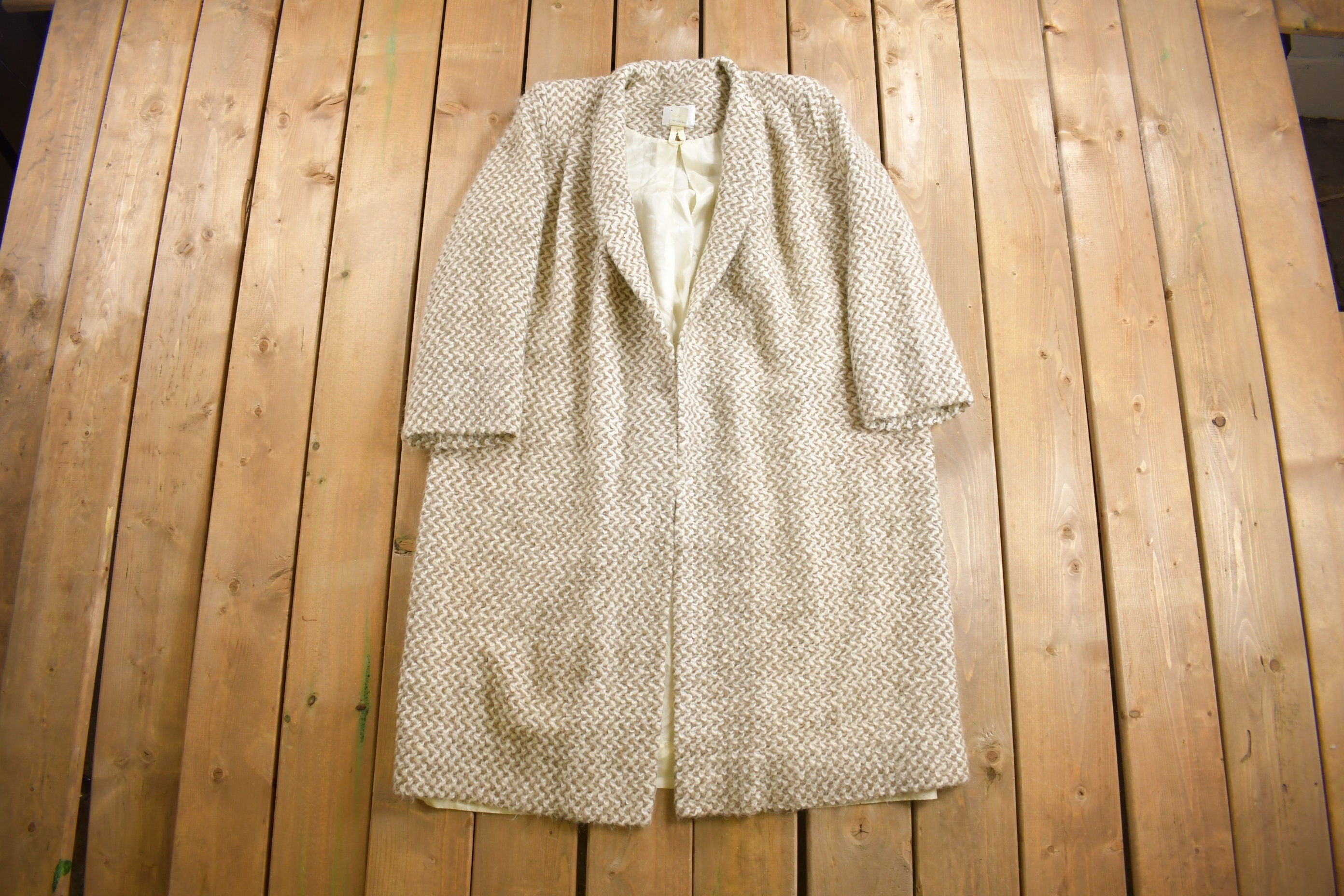 Vintage 1980s MJ Mohair Coat