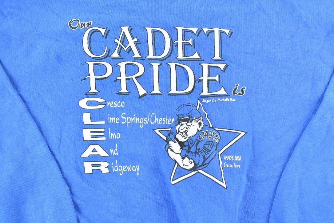 Vintage 1990s Cadet Pride Souvenir Crewneck Sweatshirt