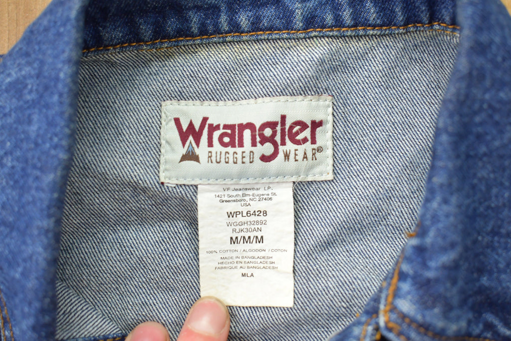 Vintage 1990s Wrangler Rugged Wear Denim Jean Jacket