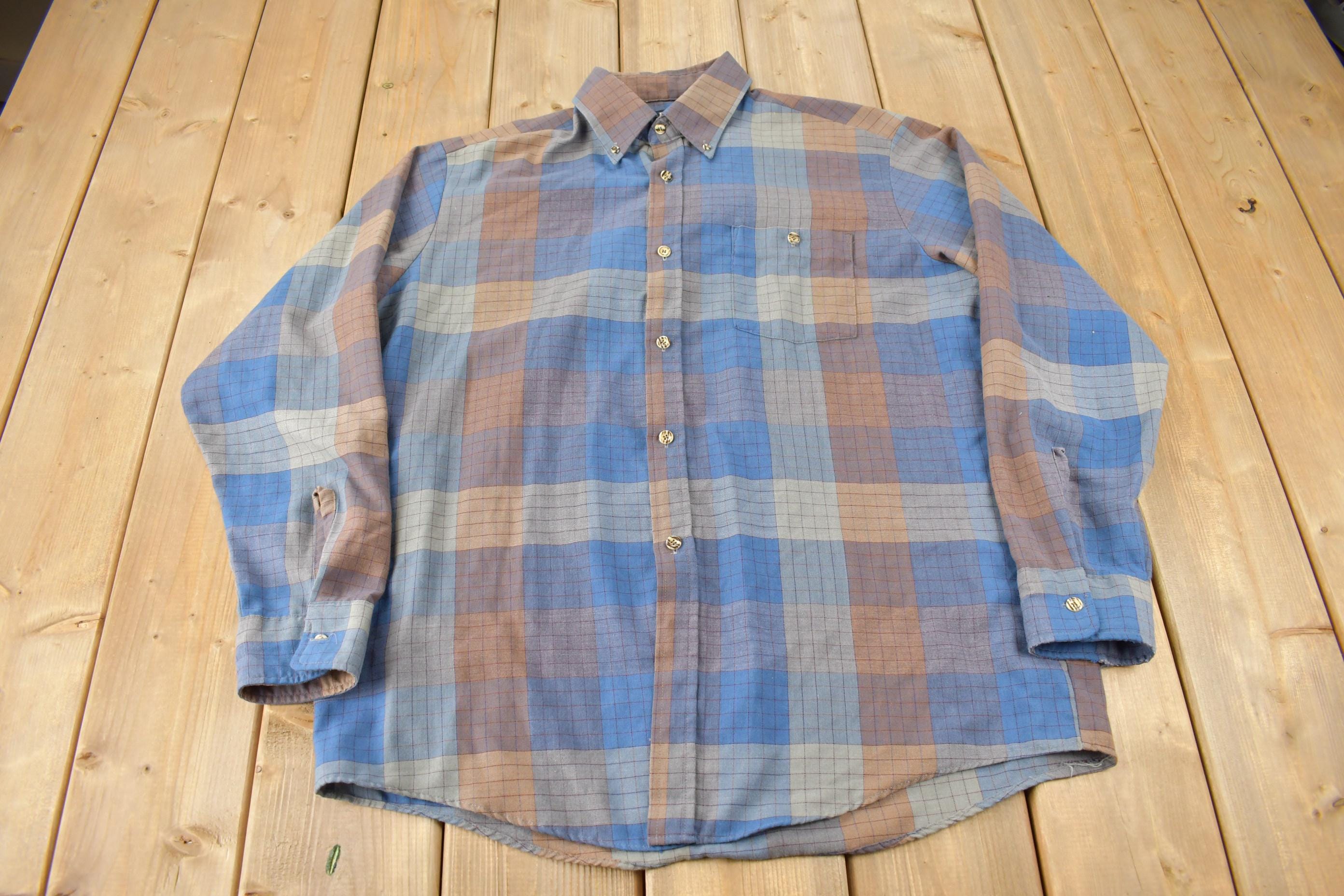 Vintage 1990s Par Four Sportswear Plaid Button Up Flannel Shirt