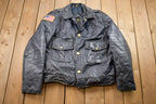 Vintage 1980s Krest Leather Biker Jacket Fall Outerwear