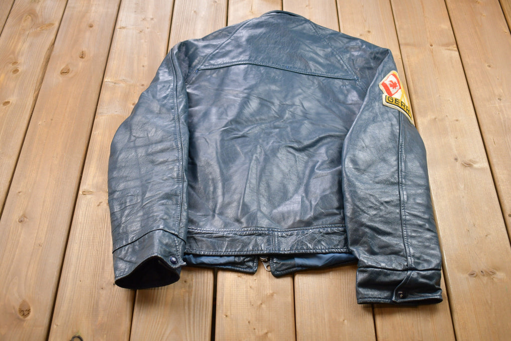 Vintage 1980s Avon Sportswear Leather Varsity Jacket