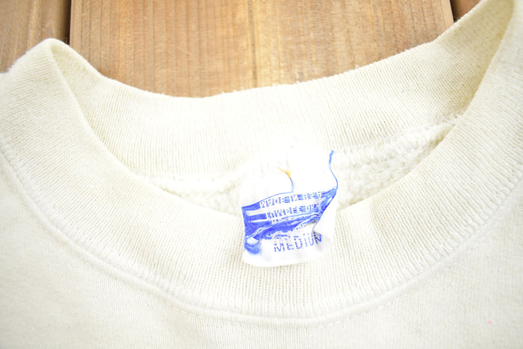 Vintage 1980s Tusch Beer Builds Better Bodies Cut off Crewneck Sweatshirt Made In USA