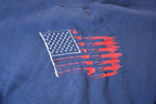 Vintage 1990s American Flag Embroidered Crewneck Sweatshirt