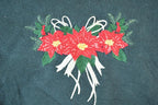 Vintage 1990s Poinsettia Double Collar Outdoorsman Crewneck Sweatshirt
