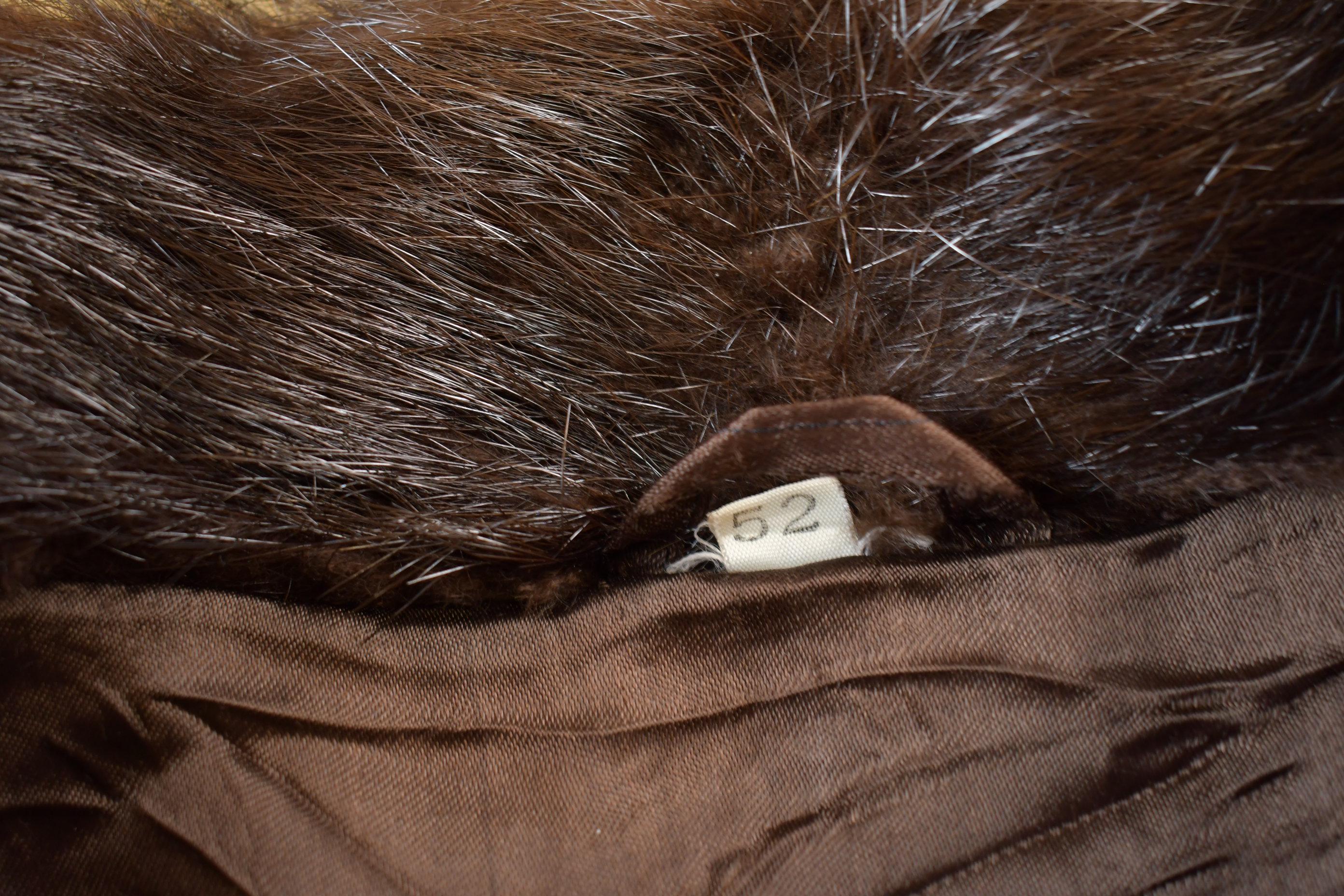 Vintage 1970s Full Length Brown Mink Fur Coat