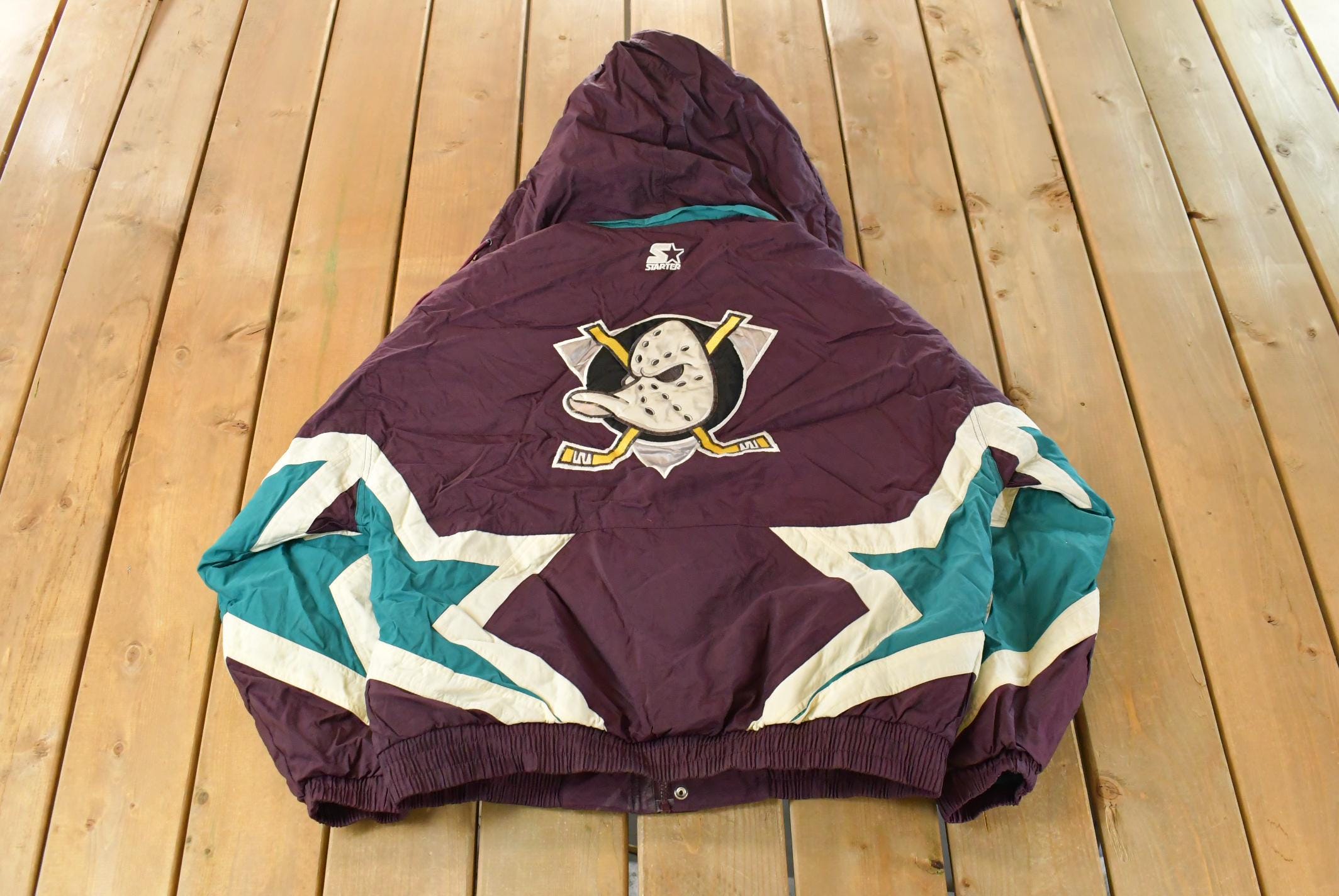 Vintage 1990s Anaheim Mighty Ducks NHL Starter Jacket Men's Large
