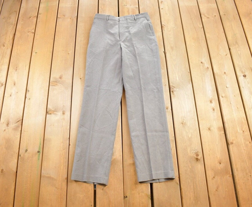 Vintage 1980s Reed St. James Grey Trousers Size / 1980s Wool Pants / Streetwear / True Vintage / Vintage Dresspants / Wool Pants