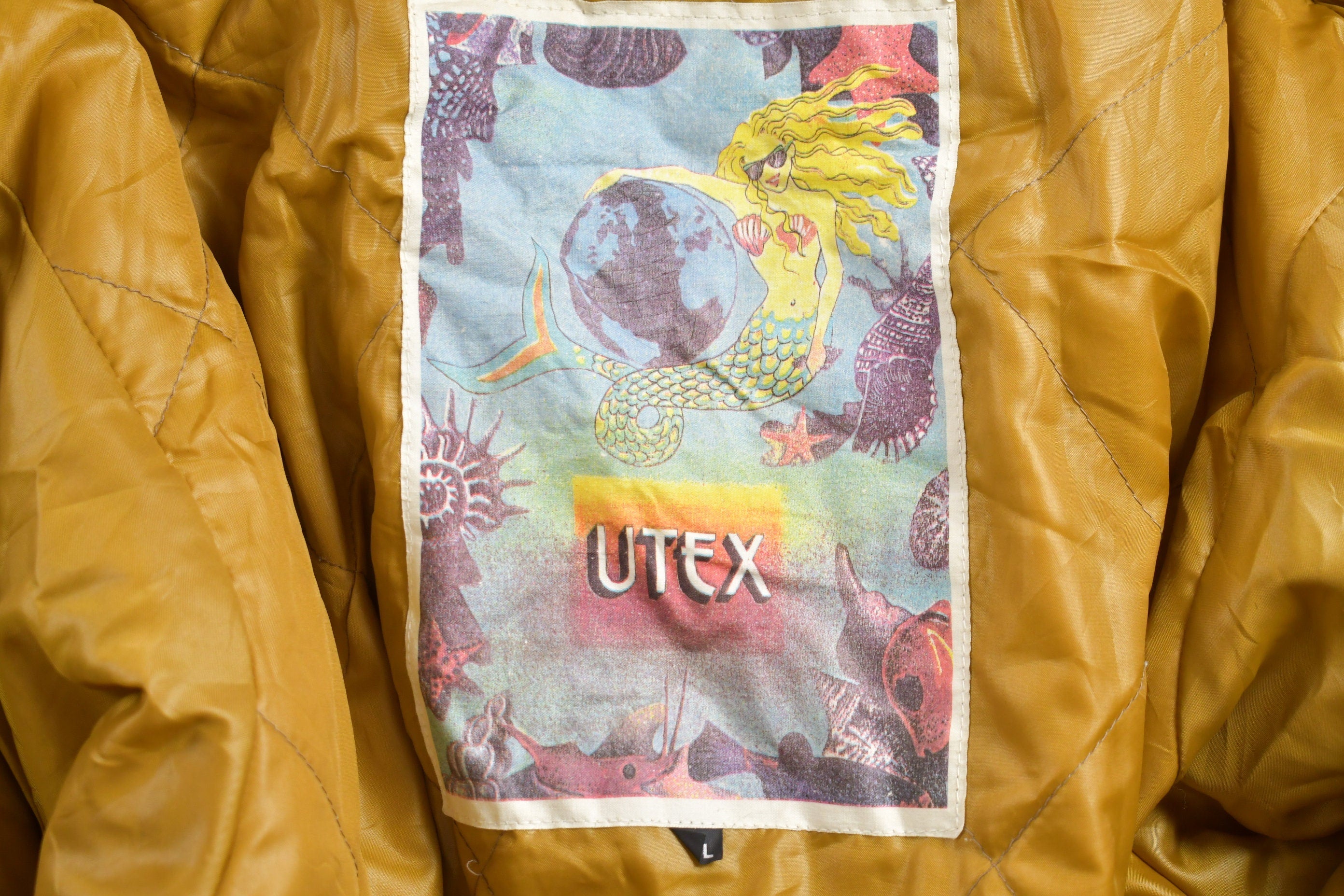 Vintage 1990s Utex Hooded Field Jacket Plaid Wool