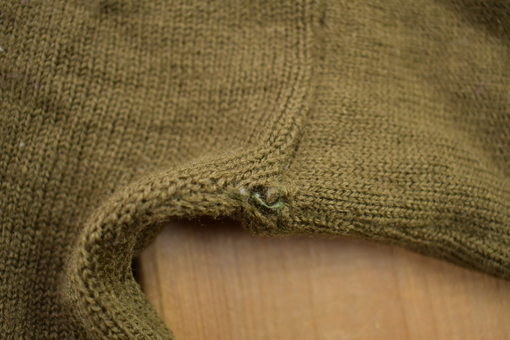 Vintage 1990s Knitted Quarter Button Sweater