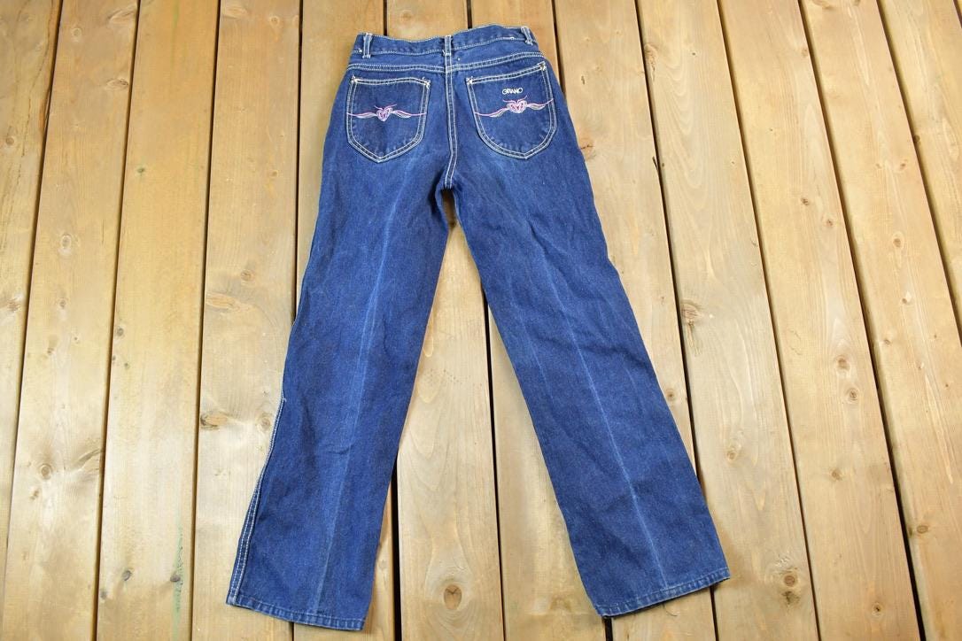 Vintage 1990s Gitano Denim Jeans Size 24 x 27 Made In USA
