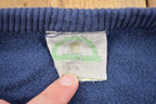 Vintage 1990s Blank Navy Blue Crewneck Sweatshirt