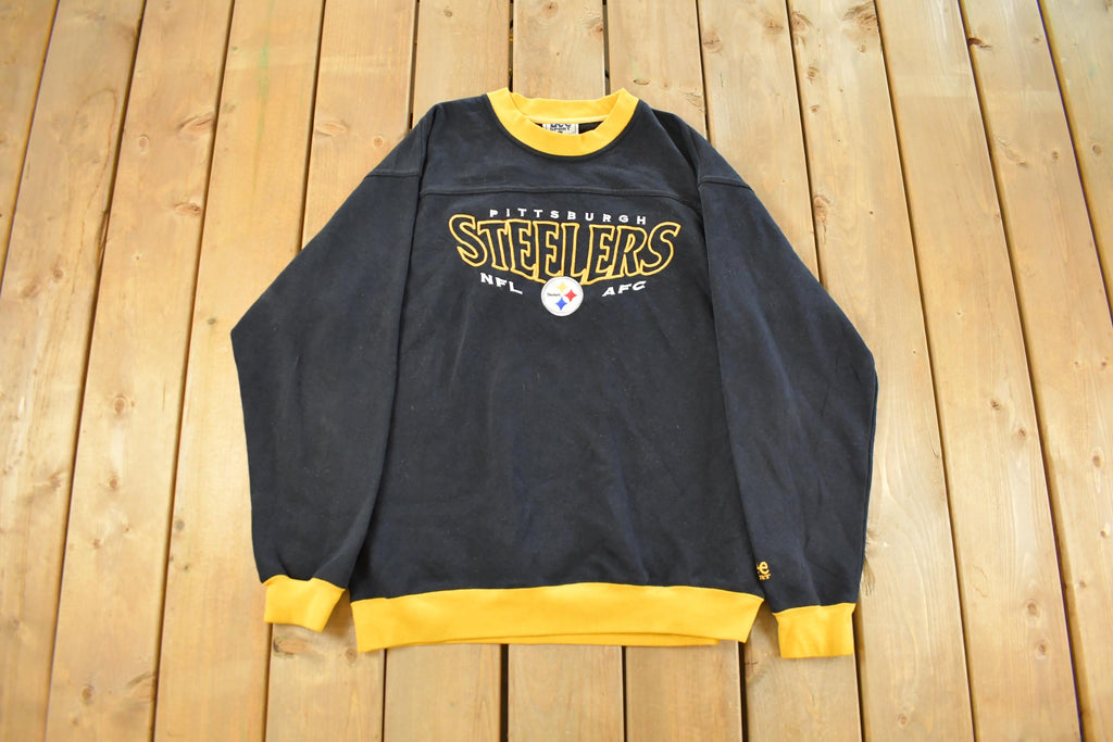 Vintage 1990s Pittsburgh Steelers NFL Crewneck Sweatshirt Men's Large