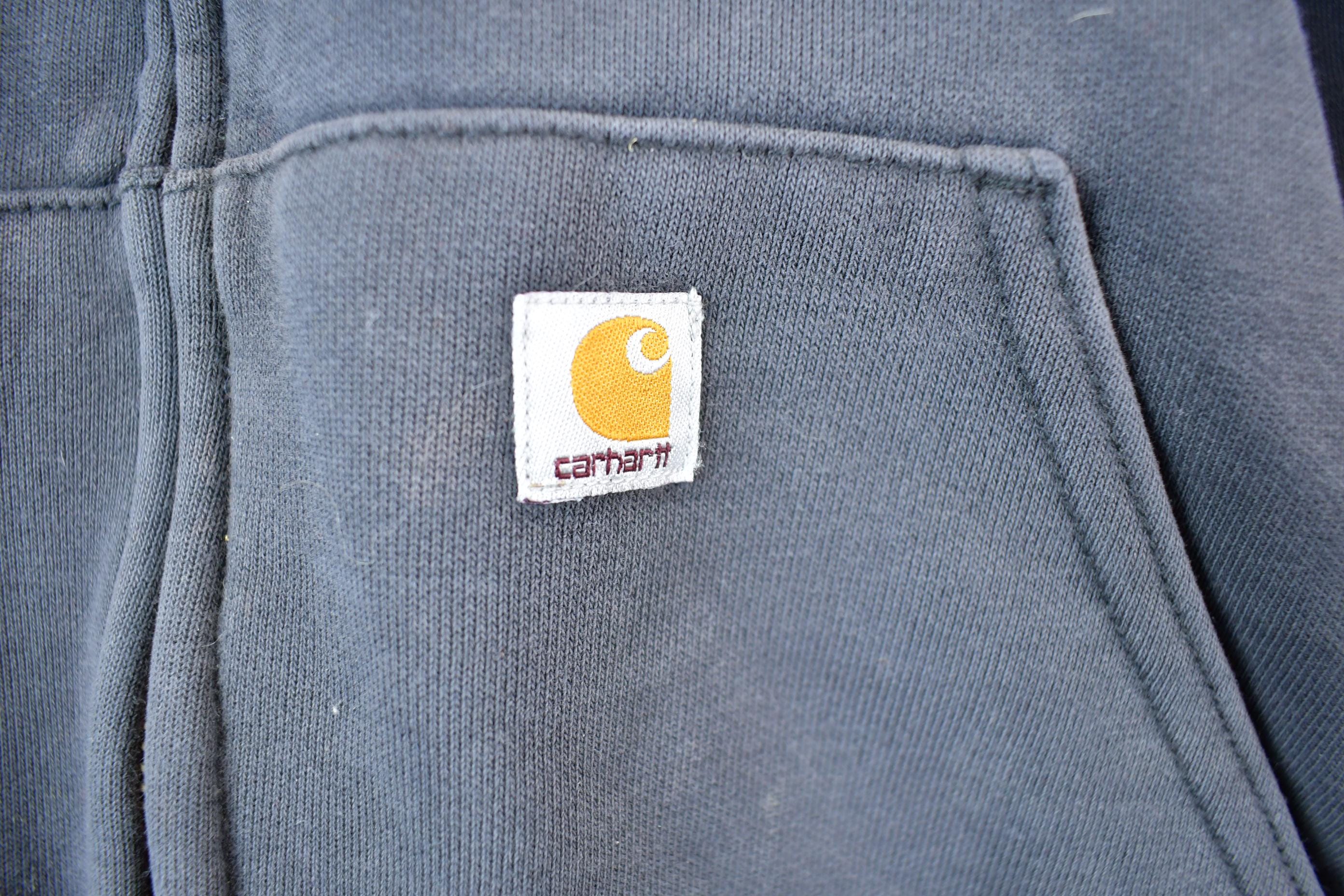 Vintage Distressed Carhartt Full Zip Hoodie Sweatshirt