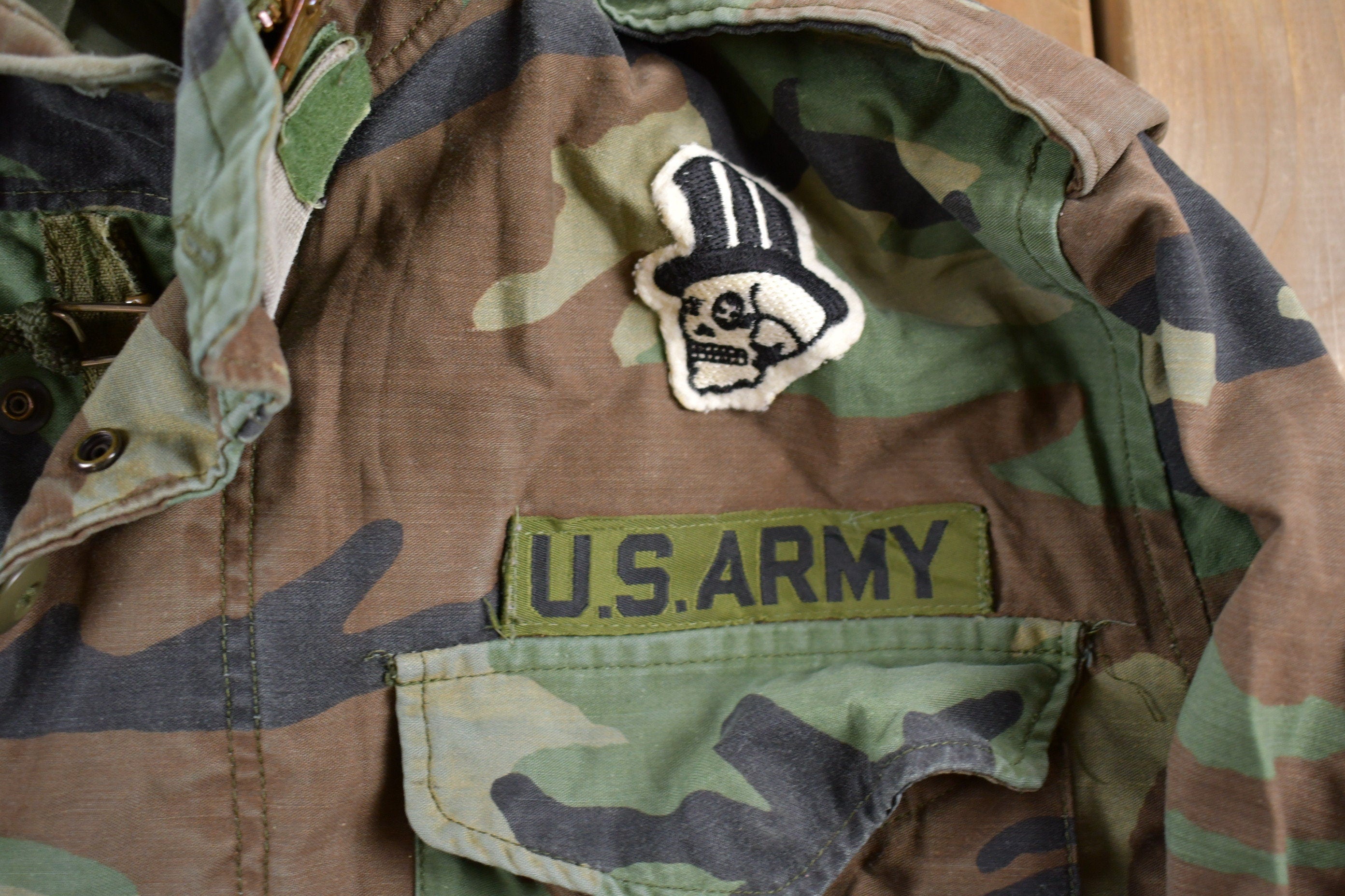 Vintage 1990s Army Military Field Jacket