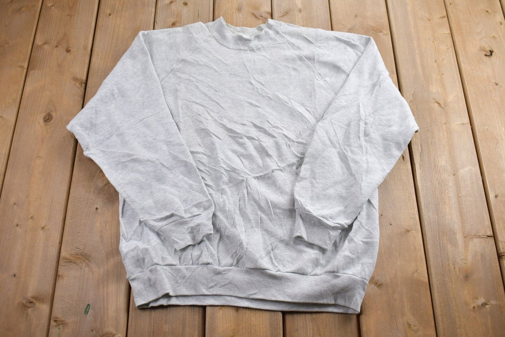 Vintage 1980s Blank Raglan Crewneck Sweatshirt