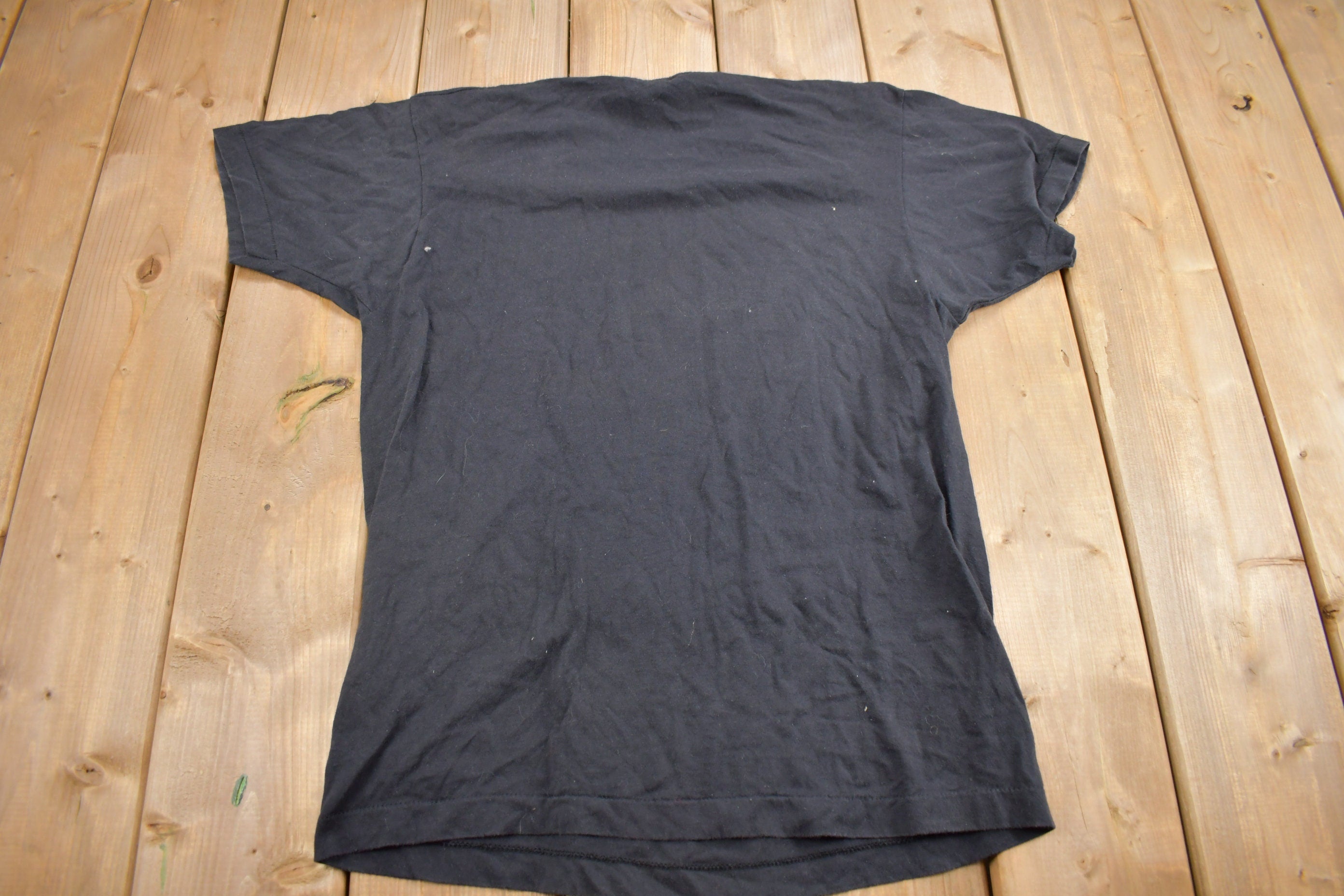 Vintage 1980s Live Free Or Die POW-MIA Graphic T Shirt