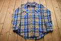 Vintage 1990s Sportswear Lined Plaid Button Up Shirt