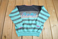 Vintage 1980s Permit Striped Crewneck Sweatshirt - XS