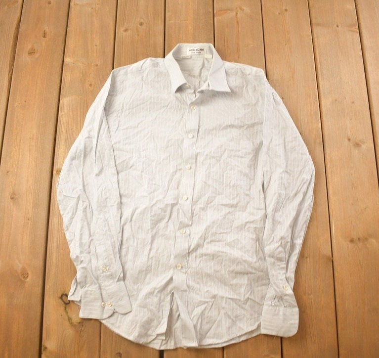 Vintage 1990s Loris Azzaro Striped Button Up Shirt