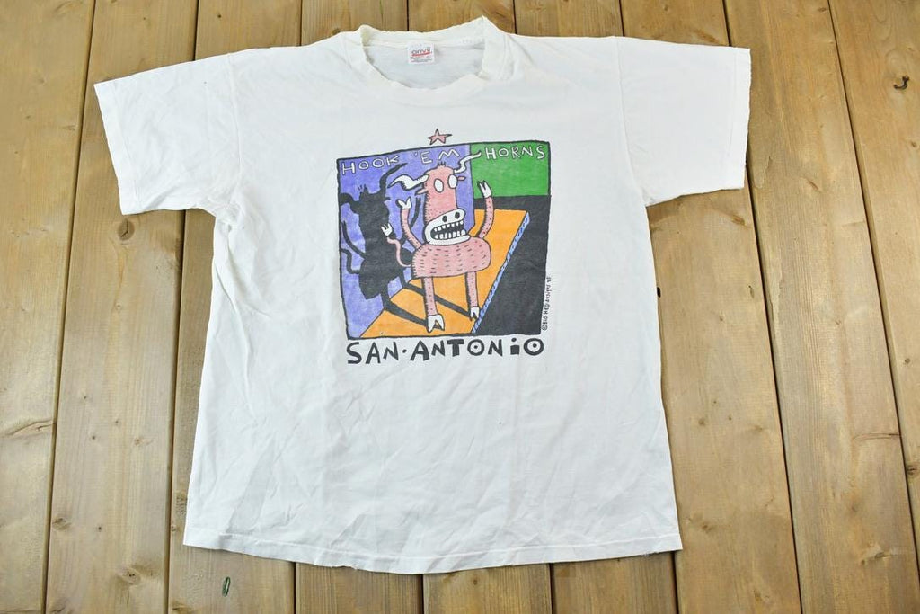 Vintage 1995 San Antonio Funny Cows Single Stitch Graphic Print T-Shirt
