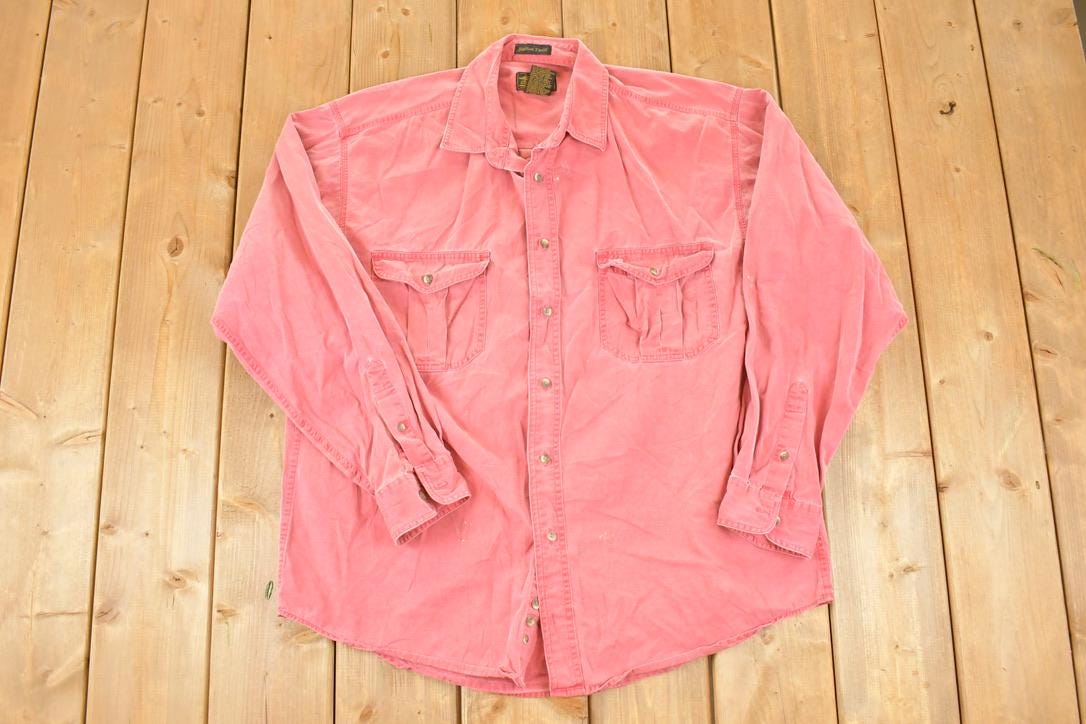 Vintage 1990s Eddie Bauer Button Up Shirt Men's XL