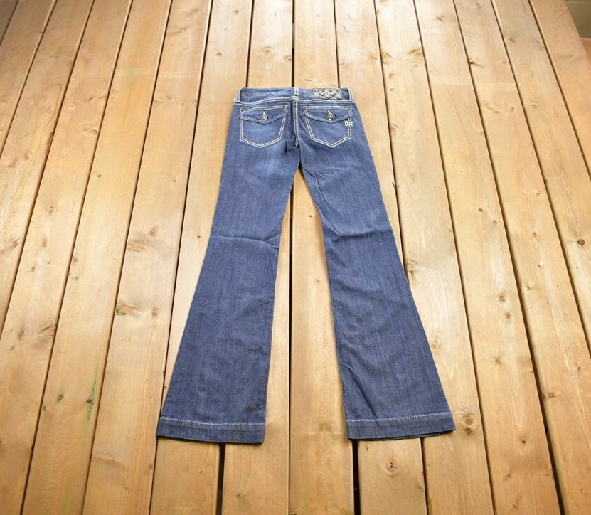 Vintage Y2K Miss Me Bedazzled Low Rise Jeans Size 26x31