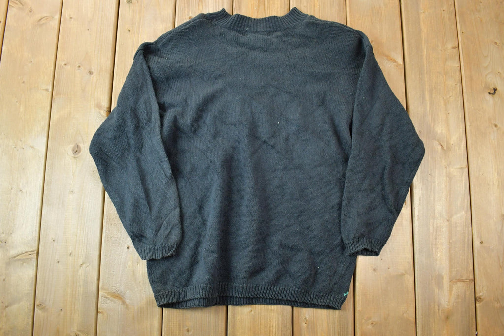 Vintage 1990s Images By Duet Floral Knit Crewneck Sweater