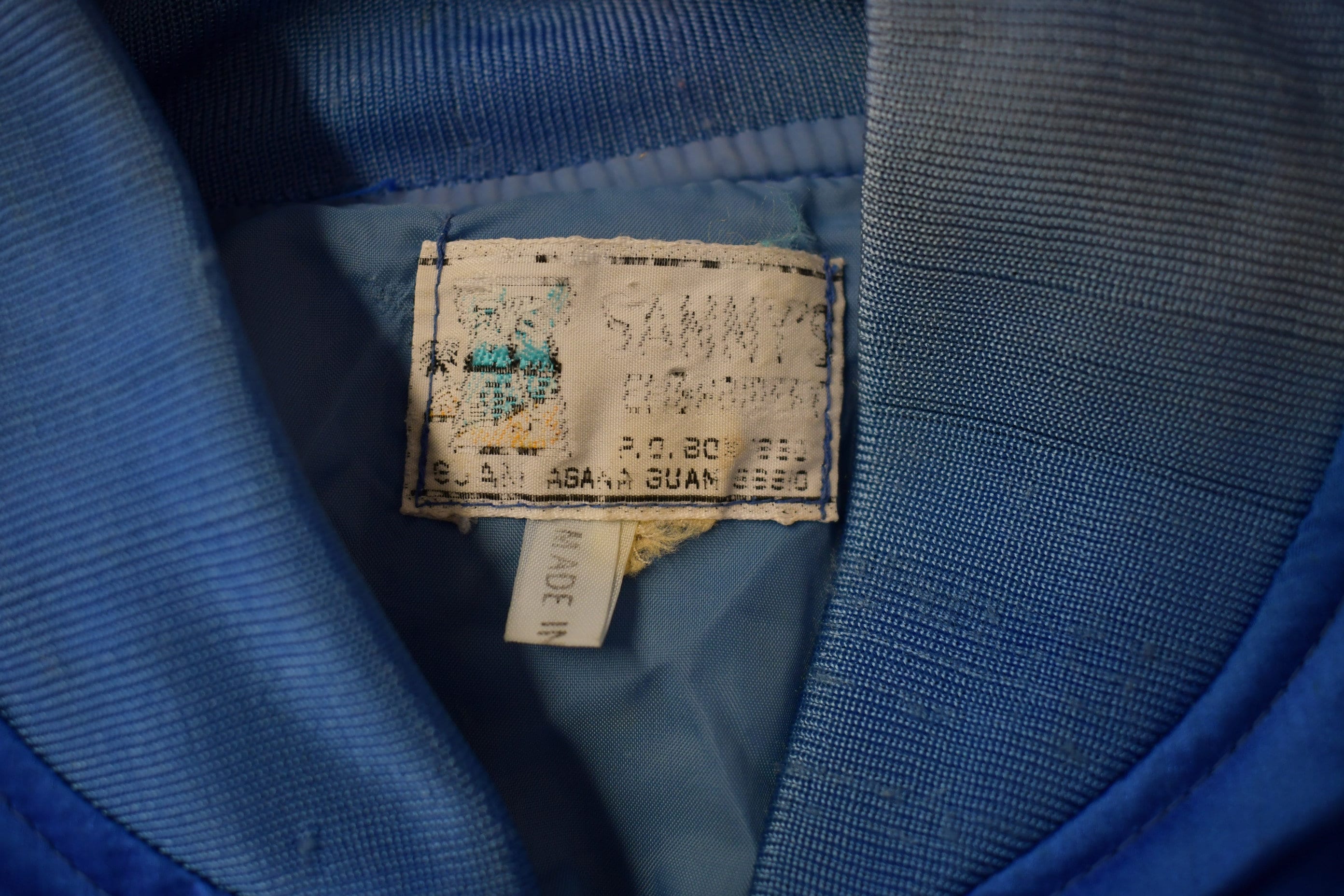 Vintage 1970s Guam USA Korean Sukajan Bomber Jacket