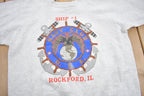 Vintage 1990s Navy Club Crewneck Sweatshirt / 90s Crewneck / Made IN USA / Streetwear / Rockford Illinois