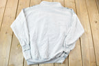 Vintage 1990s Locker Shop Activewear Patterned Graphic Turtleneck Zip Sweatshirt / Made In Canada / 90s Crewneck / Canadian Vintage