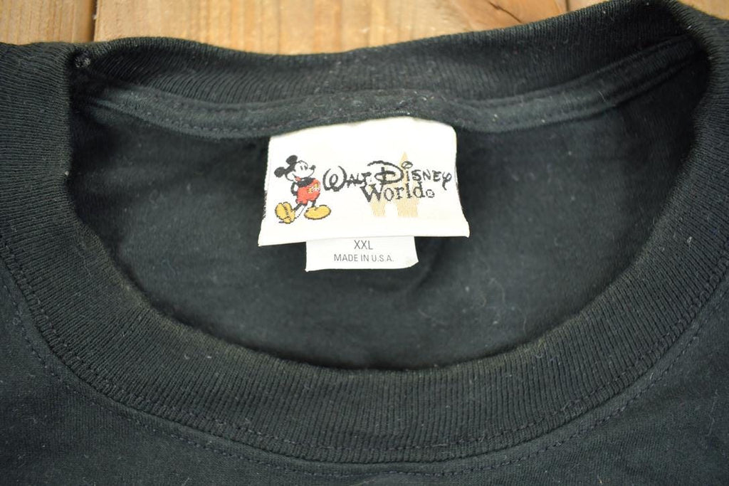 Vintage Y2k Walt Disney World Character Letter Graphic T Shirt / Mickey Pooh Goofy Donald Pluto Tiger