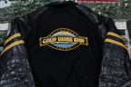 Vintage 1990s Whitehorse Yukon Gold Rush Inn Leather Varsity Jacket