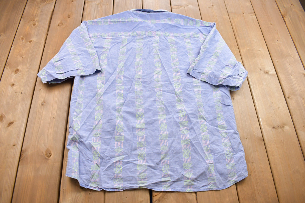 Vintage 1990s Pier Connection Short Sleeve Button Up Shirt