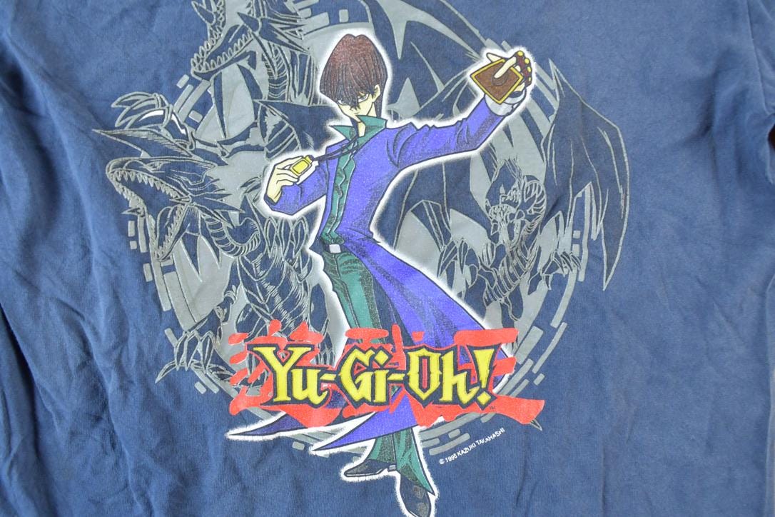 Vintage 1990s Yu Gi Oh Youth Single Stitch Graphic Print T-Shirt