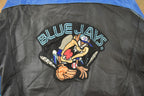 Vintage 1990s Toronto Blue Jays Looney Tunes Leather Jacket Men's Large