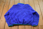 Vintage 1990s L.L. Bean T-Snap Fleece Sweater Jacket Women's L / Outdoors / Full Zip / Streetwear / Athleisure / Hiking