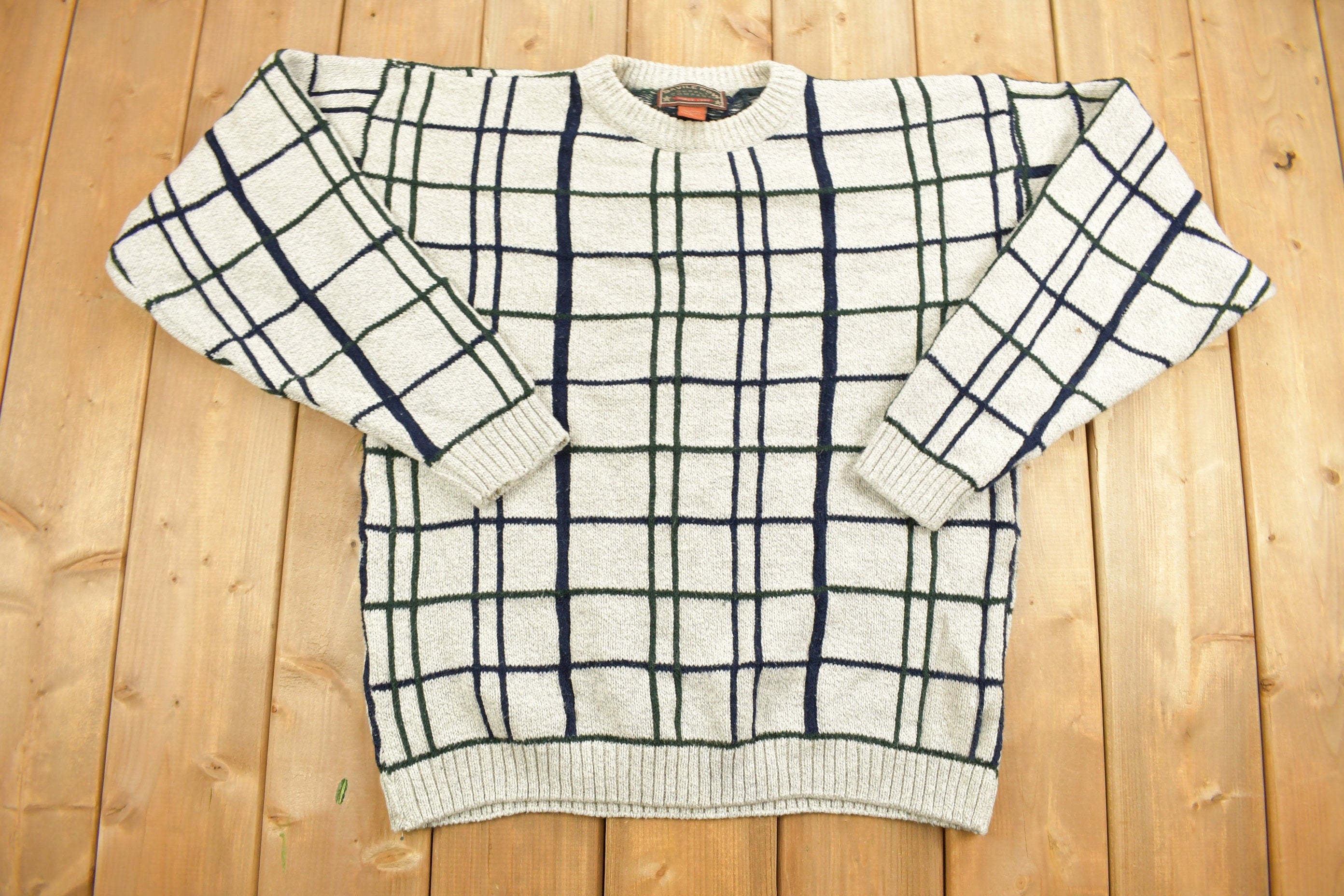 Vintage 1990s Savile Row Supply Company Knit Crewneck Sweater