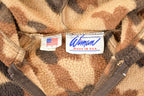 Vintage 1980s Wiman Camo Fleece Hoodie Sweatshirt Men's M